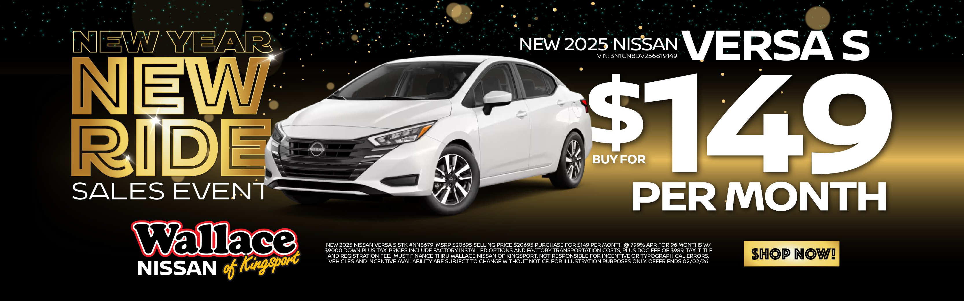 New 2025 Nissan Versa S