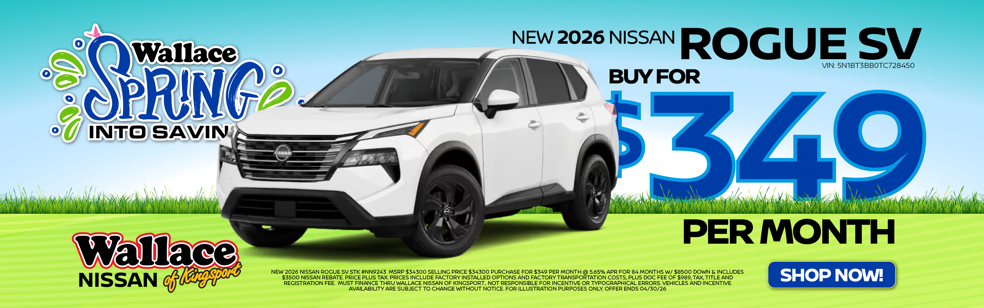 New 2026 Nissan Rogue SV